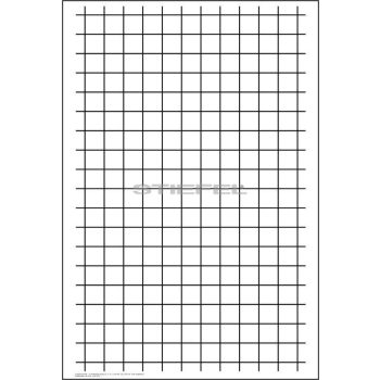 Négyzethálós írótabló, sima hátoldallal (álló)
