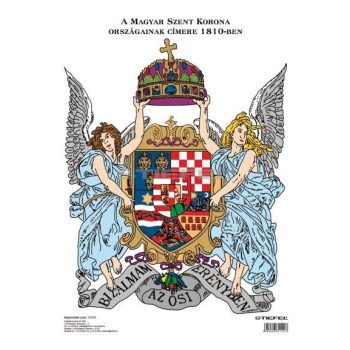 A Magyar Szent Korona címere könyöklő