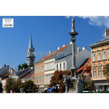   Sopron tányéralátét könyöklő + hátoldalon Sopron várostérképe