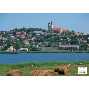   Tihany tányéralátét könyöklő + hátoldalon Balaton térkép
