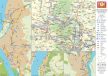 Esztergom képekben tányéralátét könyöklő + hátoldalon Dunakanyar térkép