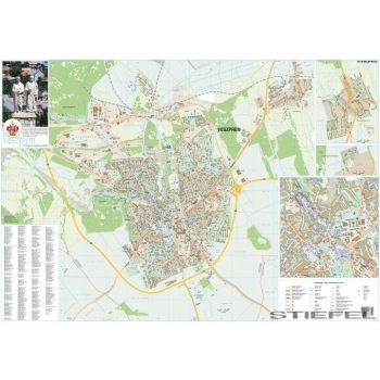 Veszprém várostérképe, falitérkép