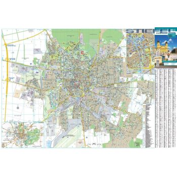 Debrecen város falitérkép