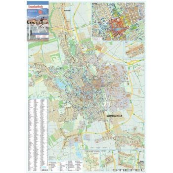 Szombathely város falitérkép