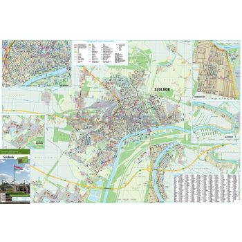 Szolnok város térképe, tűzhető, keretes
