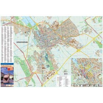 Székesfehérvár térképe, falitérkép
