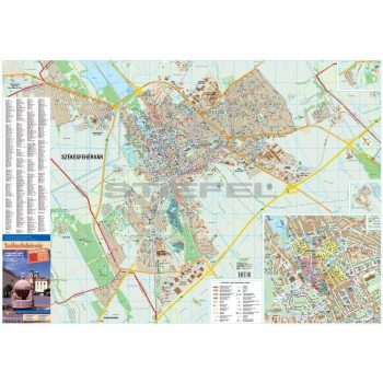 Székesfehérvár fémléces térkép