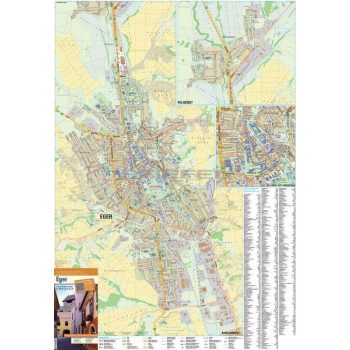 Eger térkép keretezett, tűzhető