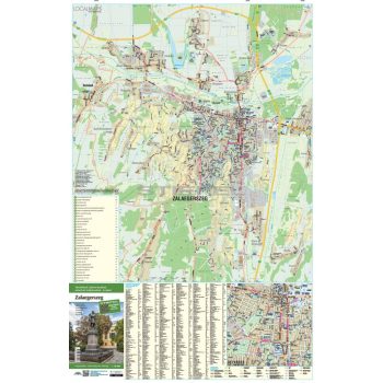 Zalaegerszeg fémléces várostérképe