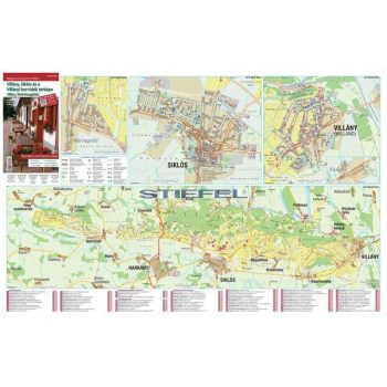  Villány, Siklós és a Villányi borvidék térkép, tűzhető, keretes falitérkép