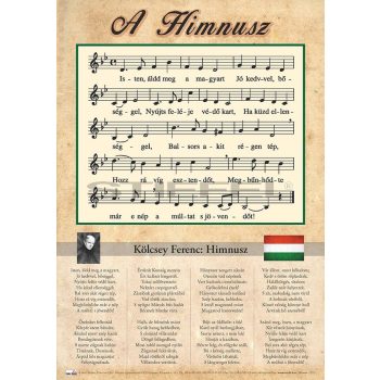 Himnusz tabló fakerettel
