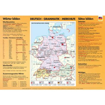   Wörter- und Sätze bilden//Wortarten, kétoldalas A3 alátét