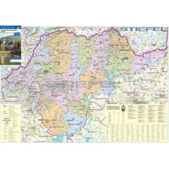   Megye falitérkép járáshatárokkal keretezett, tűzhető 100 x 70