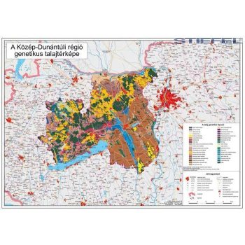   Közép-Dunántúli régió genetikus talajtérképe fémléces