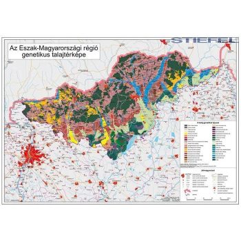   Észak-Magyarország régió genetikus talajtérképe fémléces
