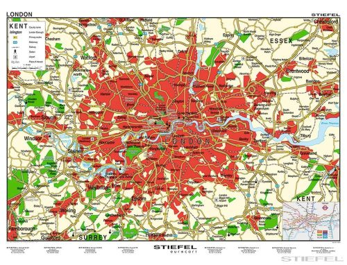 London várostérkép (angol nyelvű)