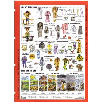 Die Kleidung + munkaoldal tanulói munkalap