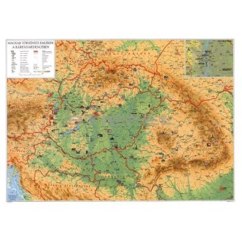   Kárpát-medence térkép + magyar művelődéstörténeti áttekintés tanulói munkalap
