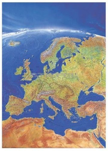 Európa panorámatérképe poszter