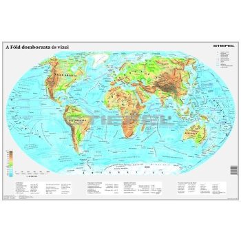 A Föld domborzata térkép könyöklő