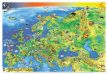 Európa országai / Európa gyerektérkép wandi