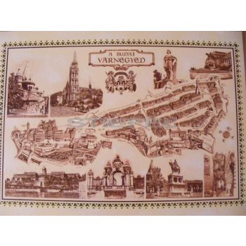 A budai várnegyed íróasztal könyöklő