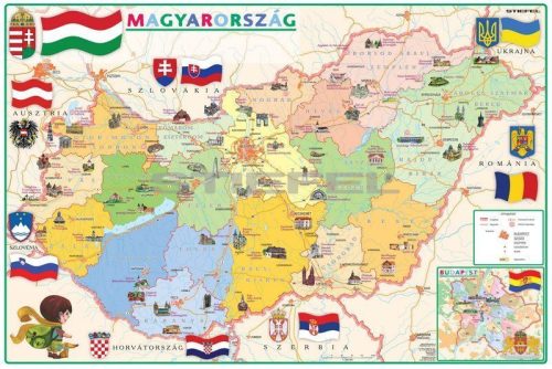Gyerek Magyarország közigazgatása / domborzata wandi