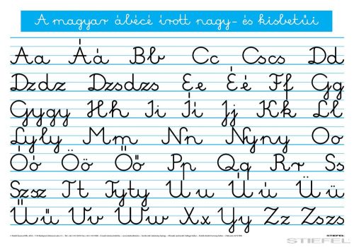 A magyar ABC írott nagy- és kisbetűi