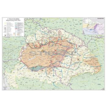 A trianoni békekötés következményei fémléces térkép