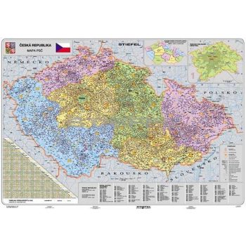Csehország irányítószámos térképe