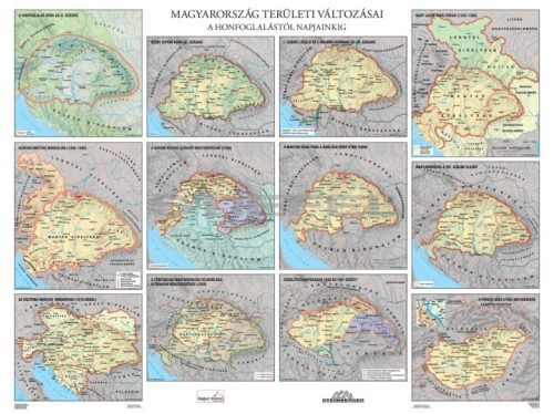 Magyarország területi változásai / Magyar királyok óriásposzter