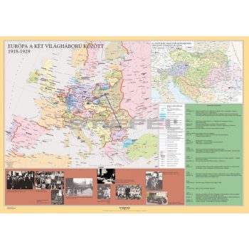   Európa a két világháború között iskolai történelmi falitérkép DUO