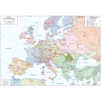 Európa a XVI. Században iskolai történelmi falitérkép