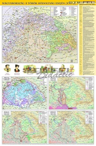 A török hódoltság Magyarországon (1526-1600) iskolai történelmi falitérkép