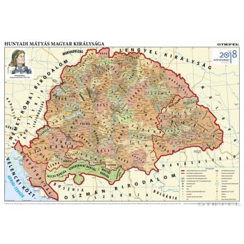   Hunyadi Mátyás magyar királysága (DUO - kétoldalas iskolai történelmi falitérkép)