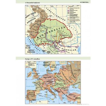   A Hunyadiak hadjáratai - Európa a XV. században iskolai falitérkép