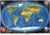 A Föld panorámatérképe a tengerfenék domborzatával, tűzhető, keretes falitérkép