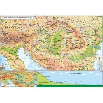 A Duna - menti országok ( domborzati térkép)