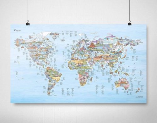 Horgásztérkép fémléces