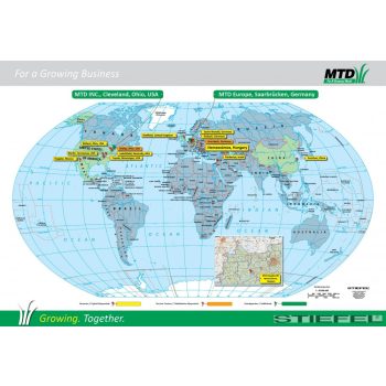 Cégesített falitérkép