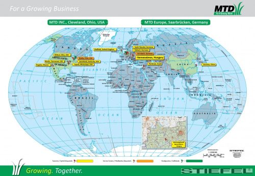 Cégesített falitérkép