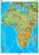Afrika domborzati térkép ( 120 x 160 cm)