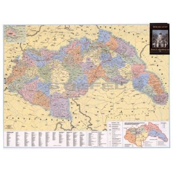   Magyarország közigazgatása 1944-ben és a Holocaust iskolai történelmi falitérkép