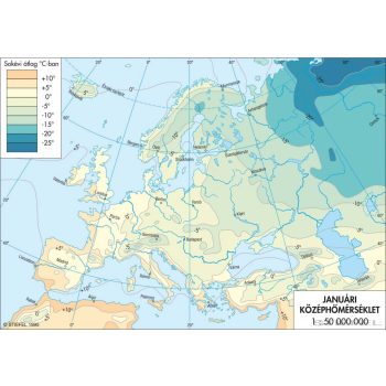 Januári középhőmérséklet