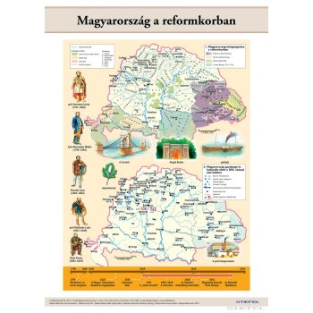   Magyarország a reformkorban - Haza és haladás (100 x 140 cm) iskolai történelmi falitérkép