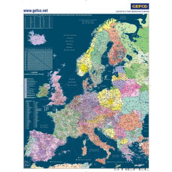 Európa egyedi falitérképek