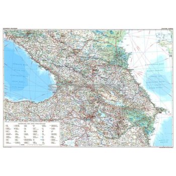 Kaukázus autótérkép