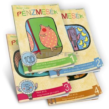 Pénzmesék I.-IV. mese és foglalkoztató könyv