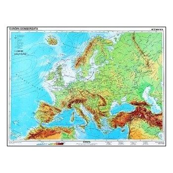 Európa domborzati térképek