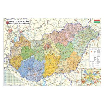 Magyarország falitérképek